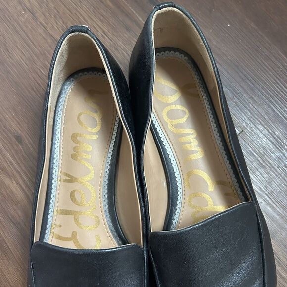 Sam Edelman Emelie Square Toe Loafers Flats Slip Soft Black Leather Womens 10 - Picture 7 of 11